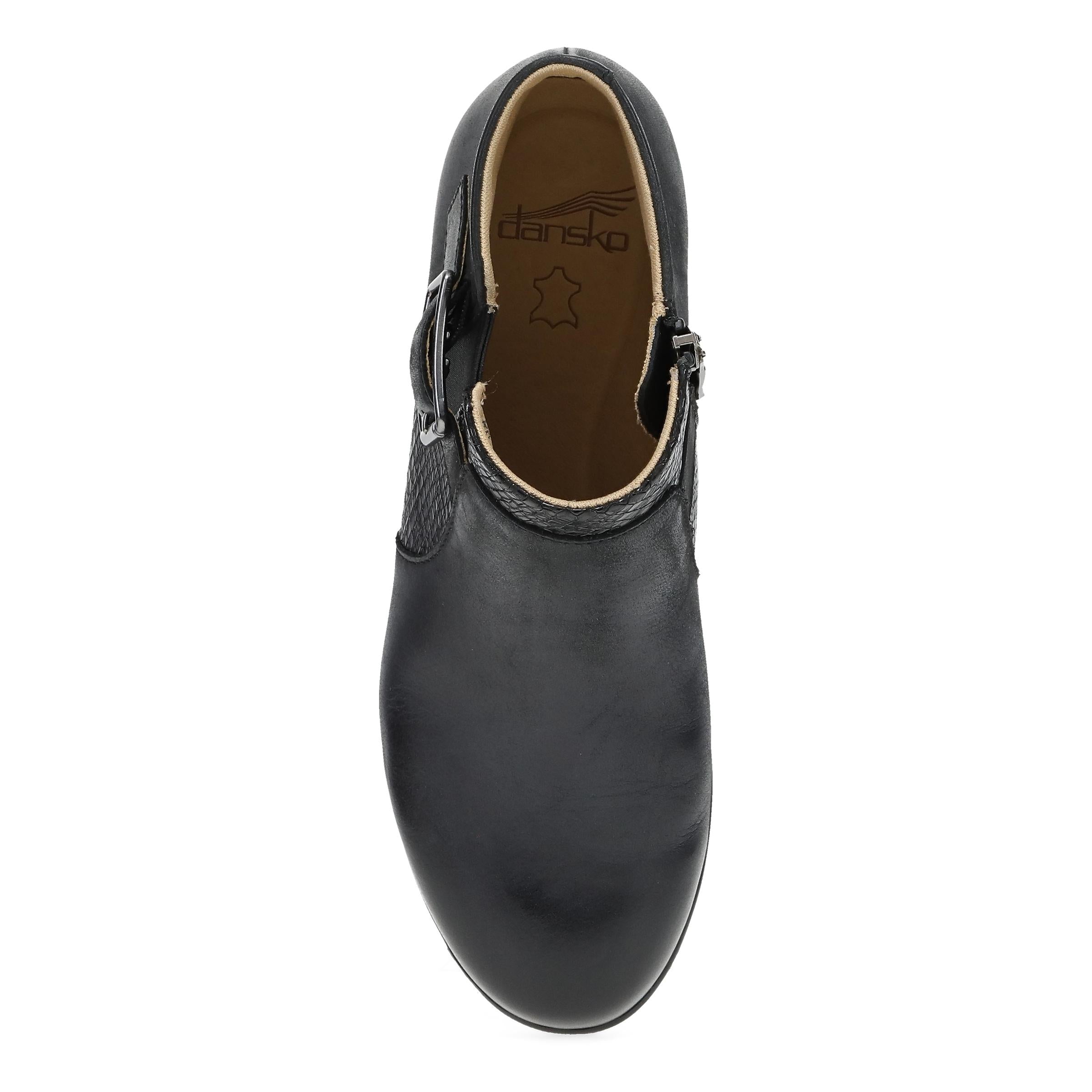 Carolyn Black Burnished Calf