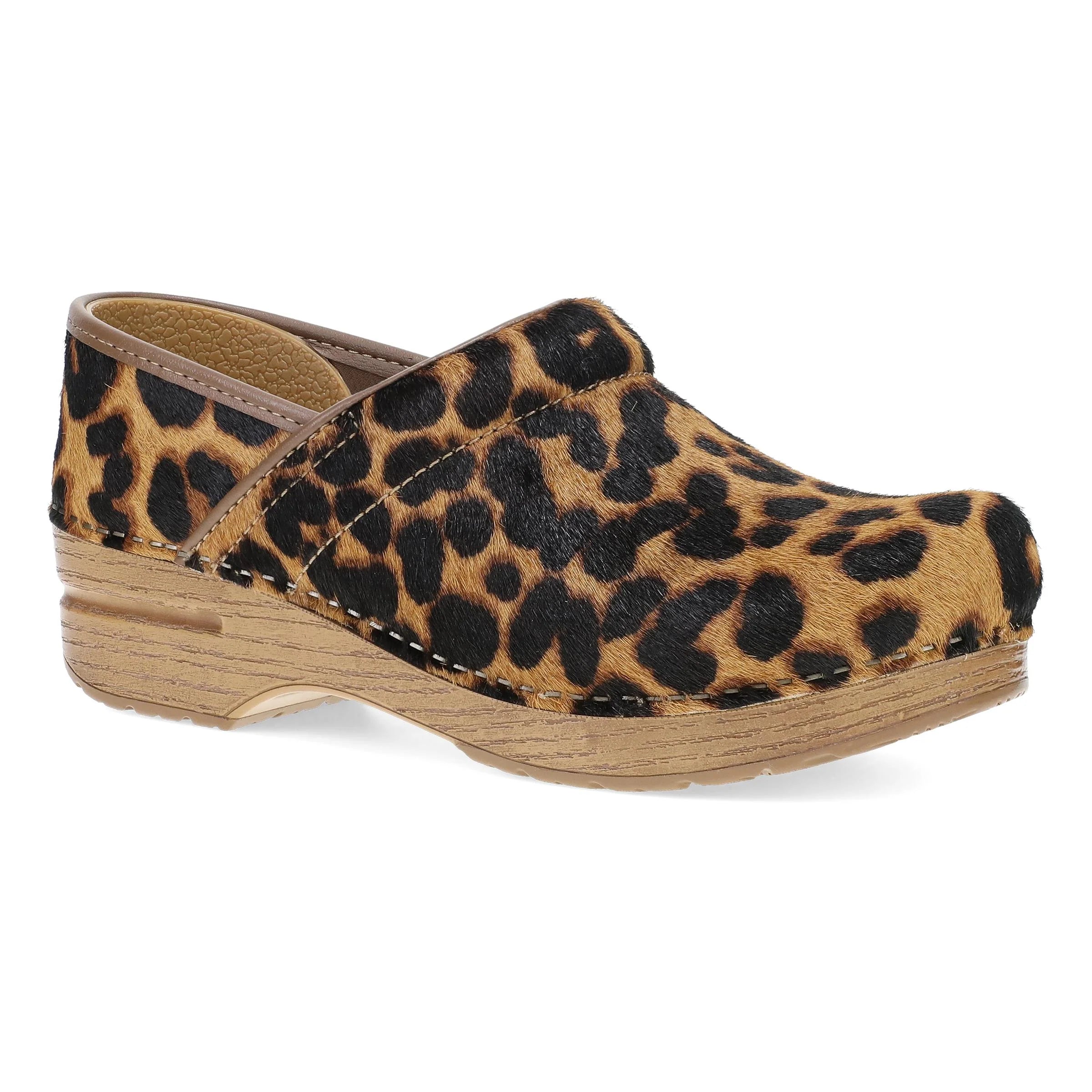 Dansko Professional Leopard Haircalf Clog