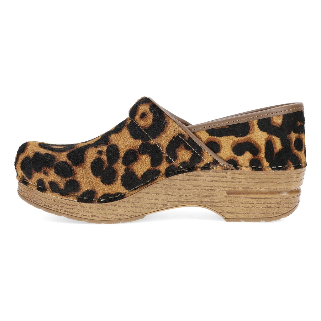 Dansko Professional Leopard Haircalf Clog