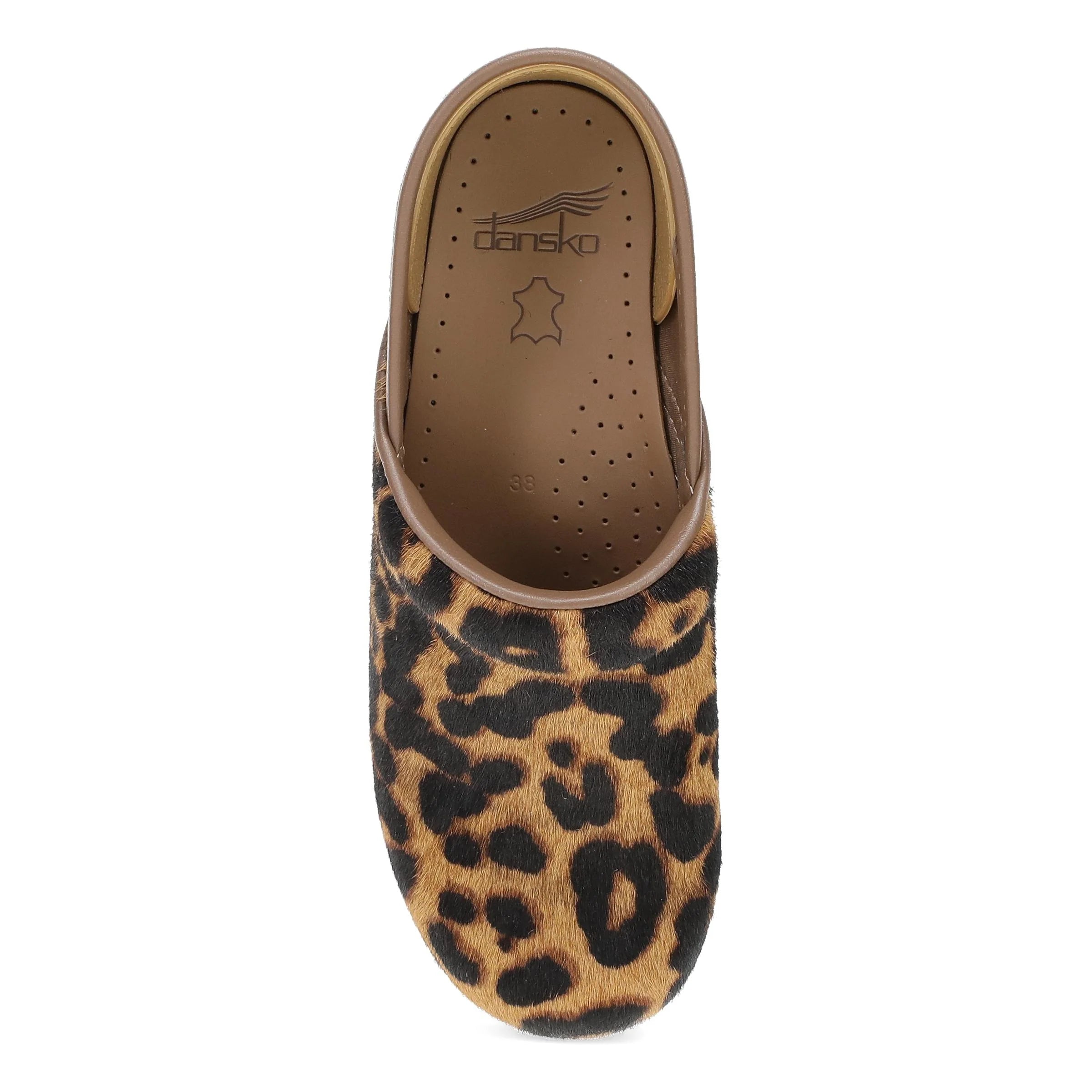 Dansko Professional Leopard Haircalf Clog
