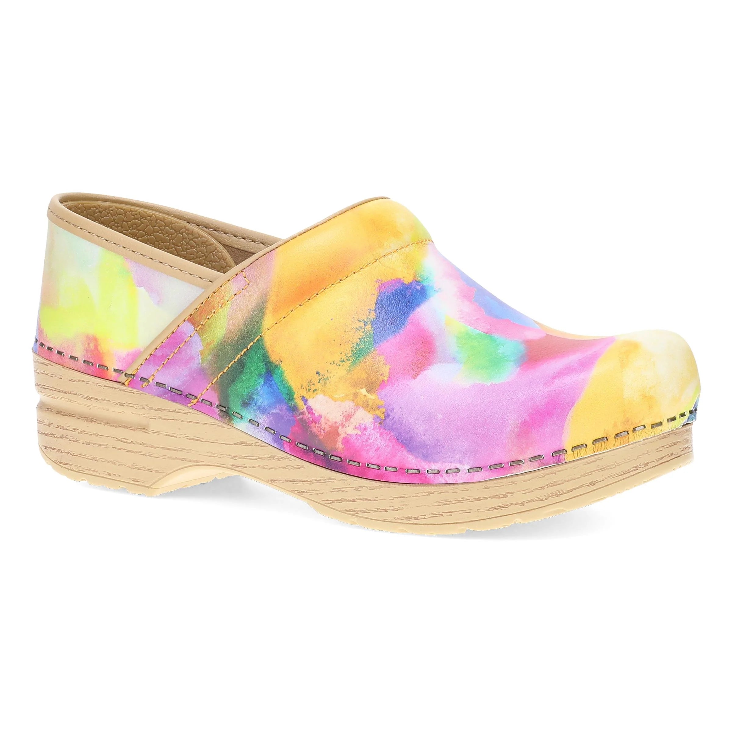 Dansko Professional Watercolor Leather Clog