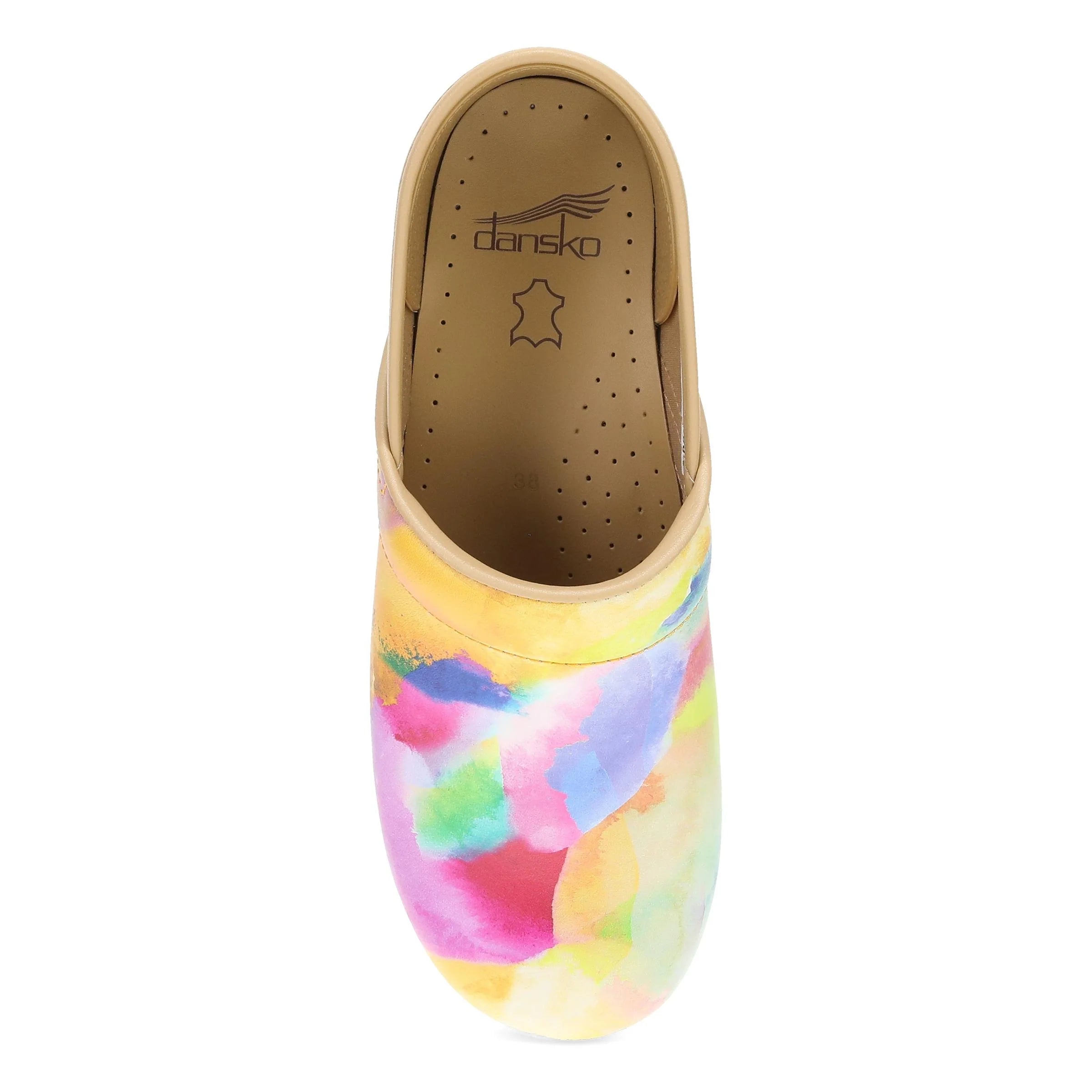 Dansko Professional Watercolor Leather Clog