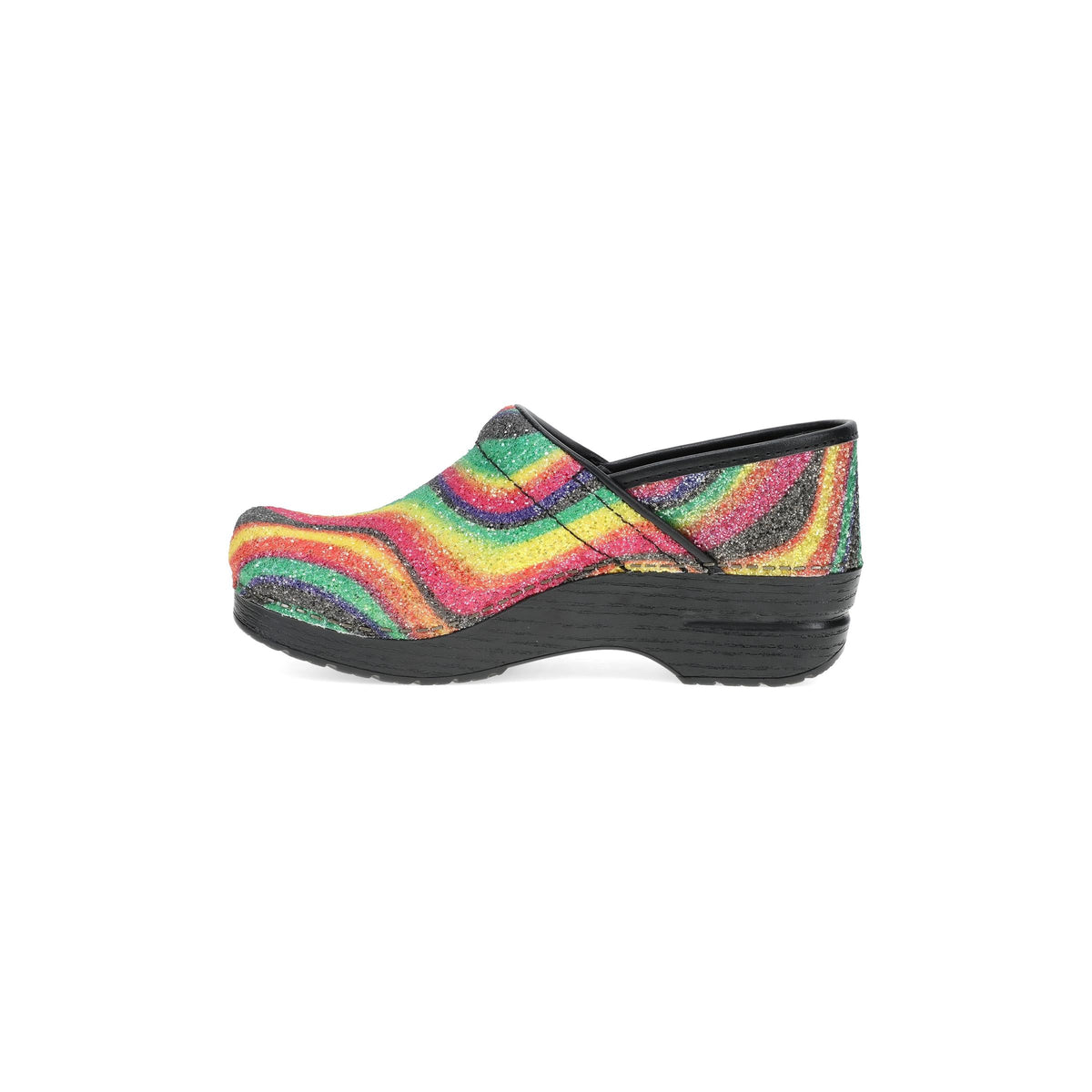 Dansko Professional Prism Stripe Glitter Clog