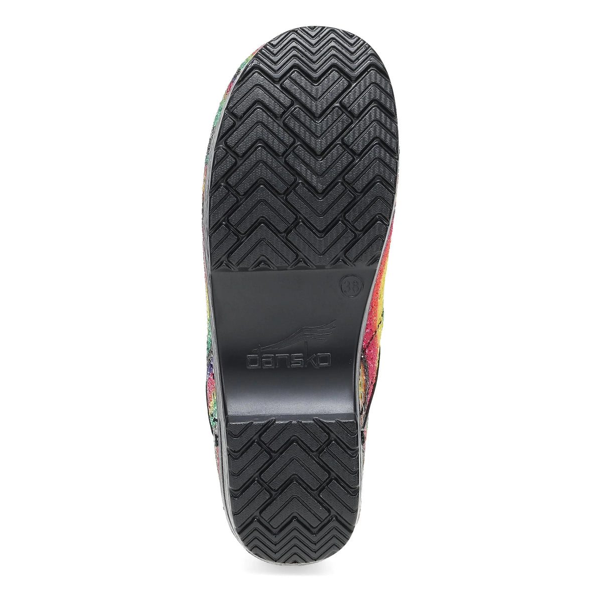 Dansko Professional Prism Stripe Glitter Clog