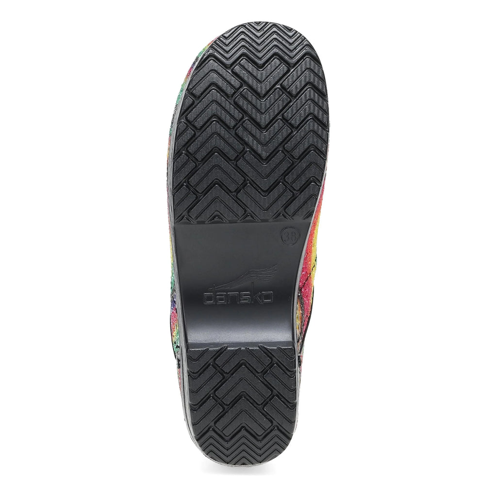 Dansko Professional Prism Stripe Glitter Clog