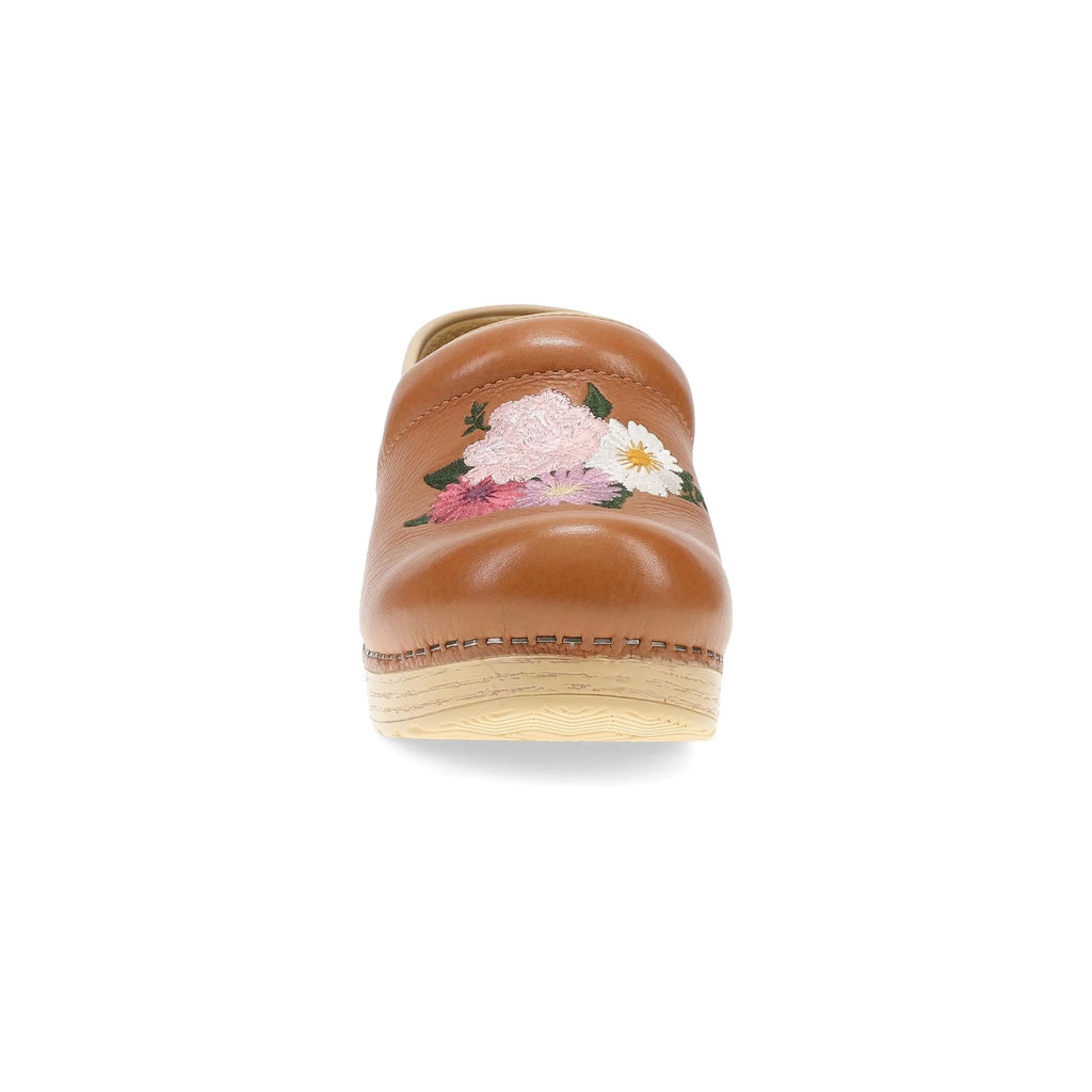 Dansko Professional Tan Embroidered Clog