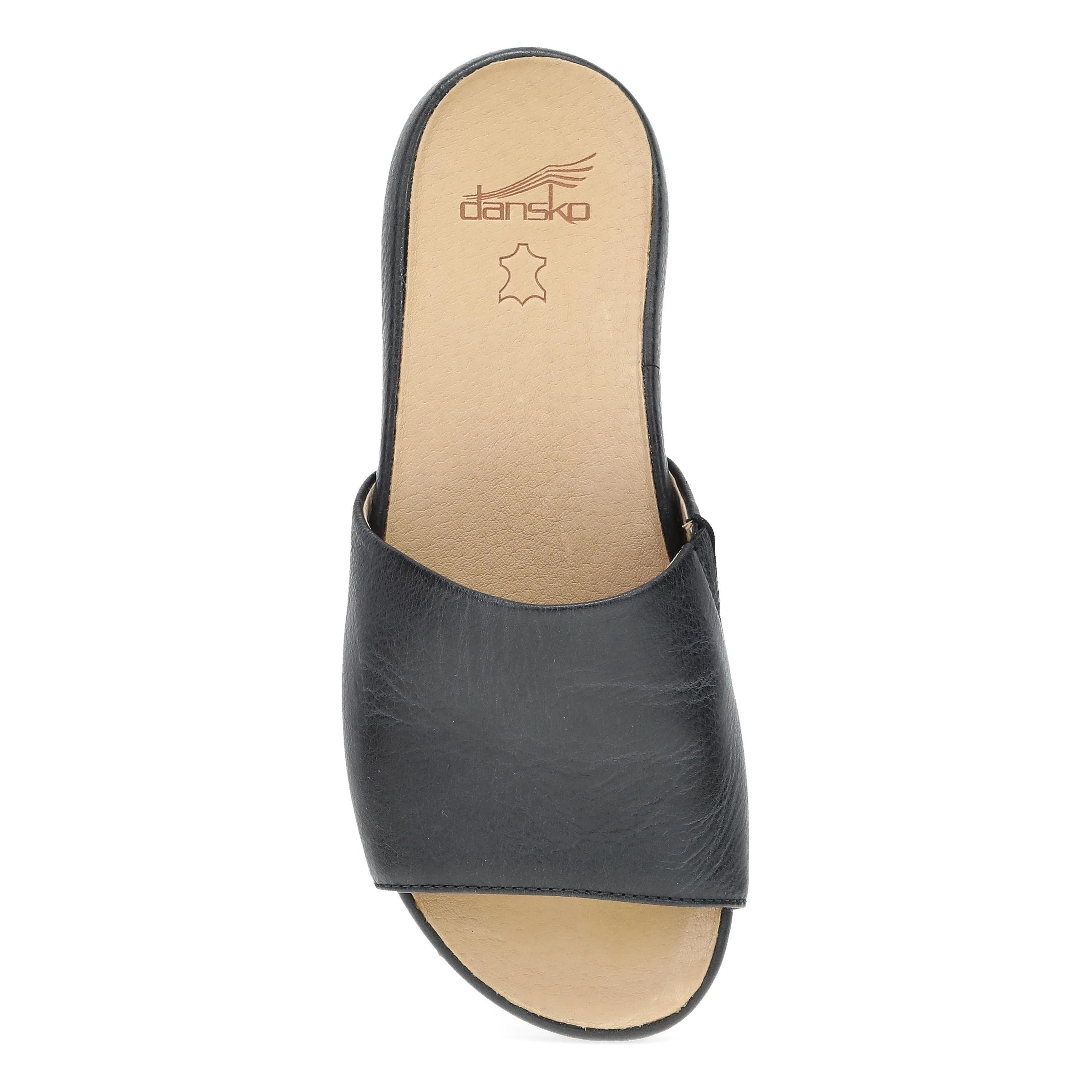 Dansko Twyla Black Leather Sandal