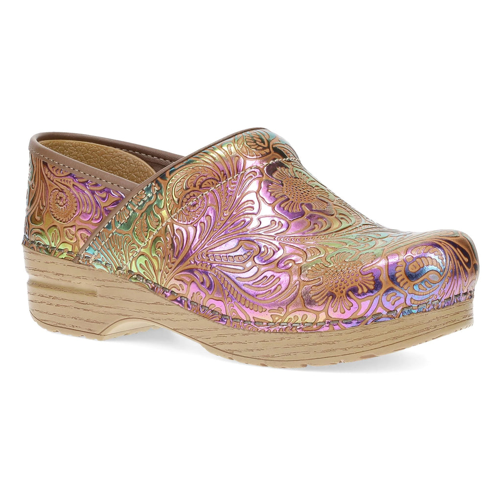 Dansko Professional Multicolor Tooled Leather Clog