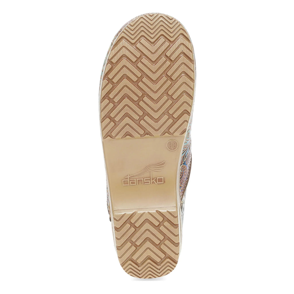 Dansko Professional Multicolor Tooled Leather Clog