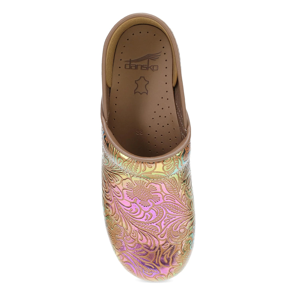 Dansko Professional Multicolor Tooled Leather Clog