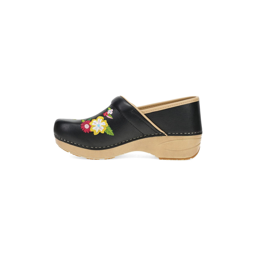 Dansko XP 2.0 Black Embroidered Clog