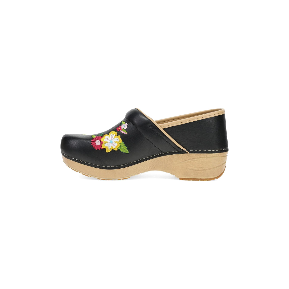 Dansko XP 2.0 Black Embroidered Clog
