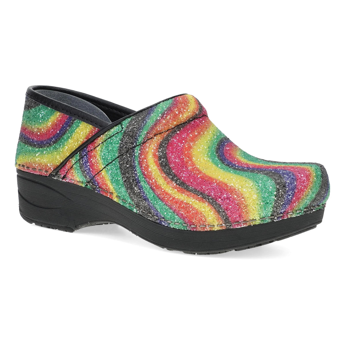 Dansko XP 2.0 Prism Stripe Glitter Clog