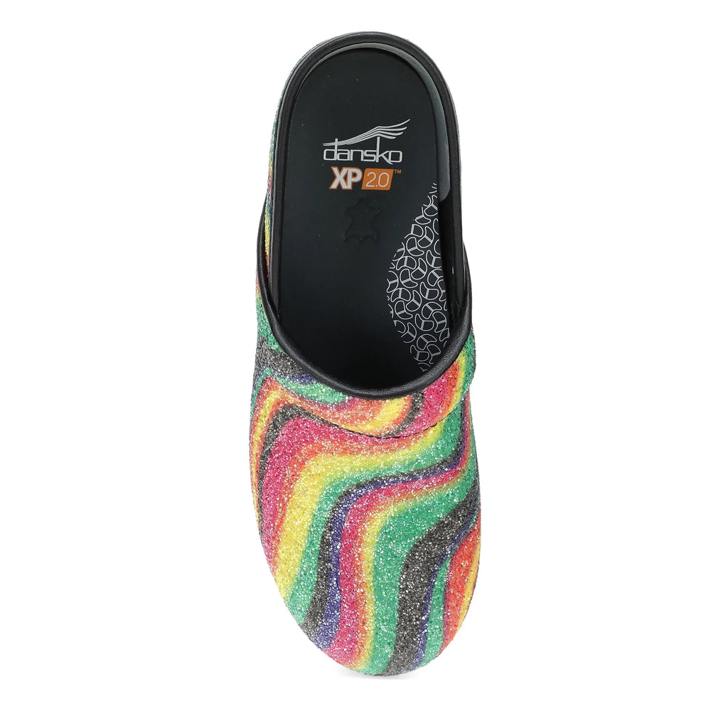 Dansko XP 2.0 Prism Stripe Glitter Clog