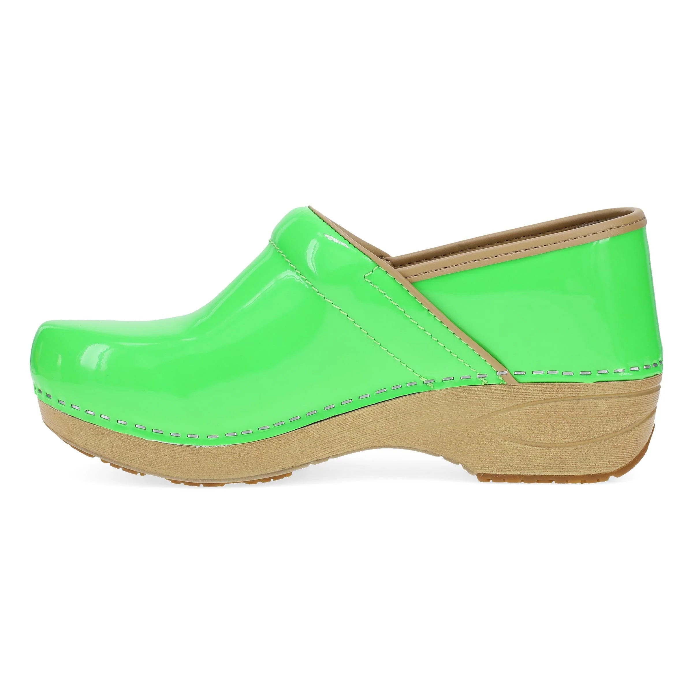Dansko XP 2.0 Green Neon Patent Clog