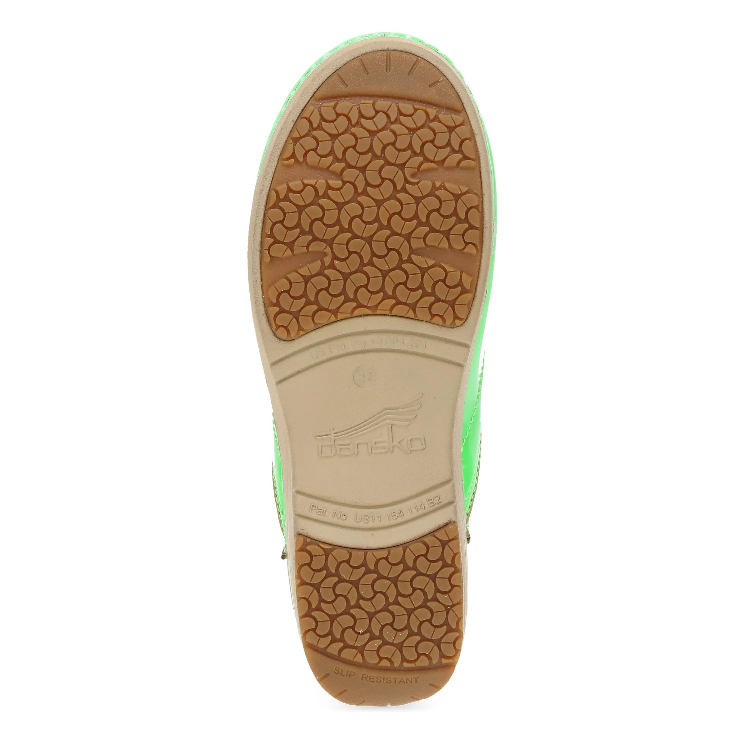 Dansko XP 2.0 Green Neon Patent Clog