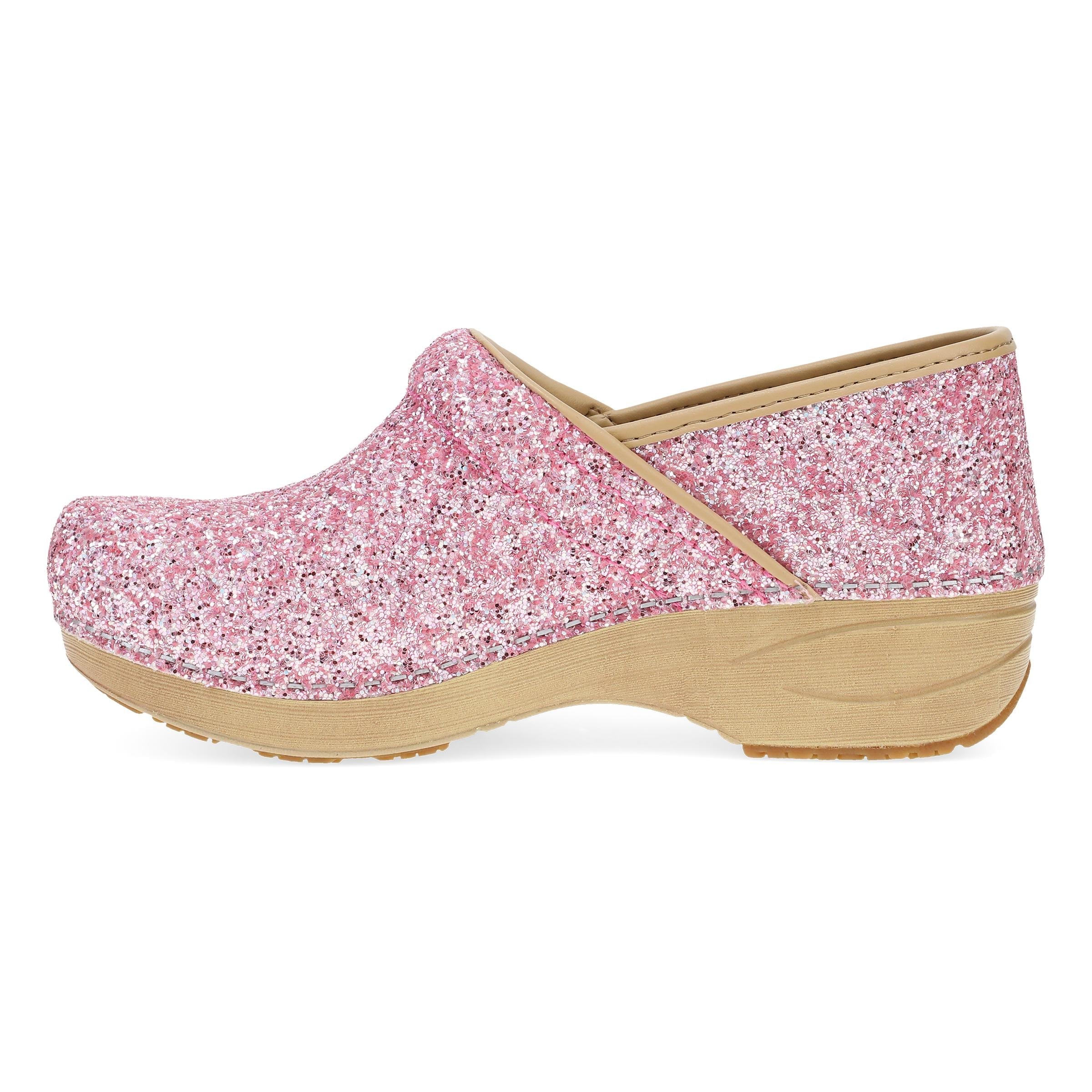Dansko XP 2.0 Bubbly Pink Glitter Clog