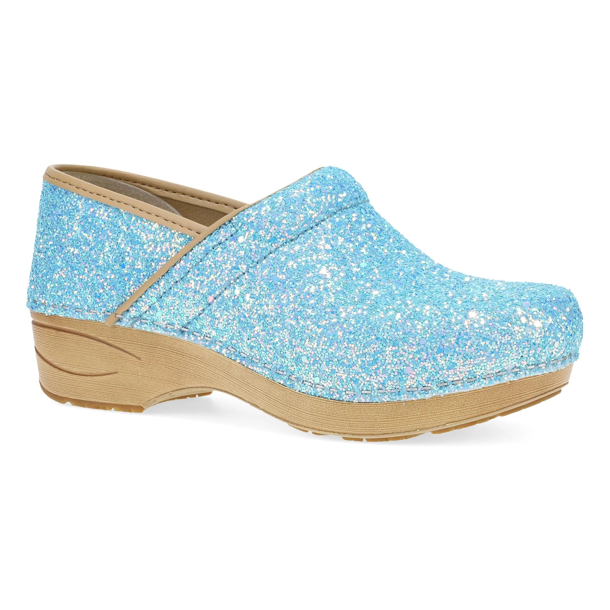Dansko XP 2.0 Ice Blue Glitter Clog