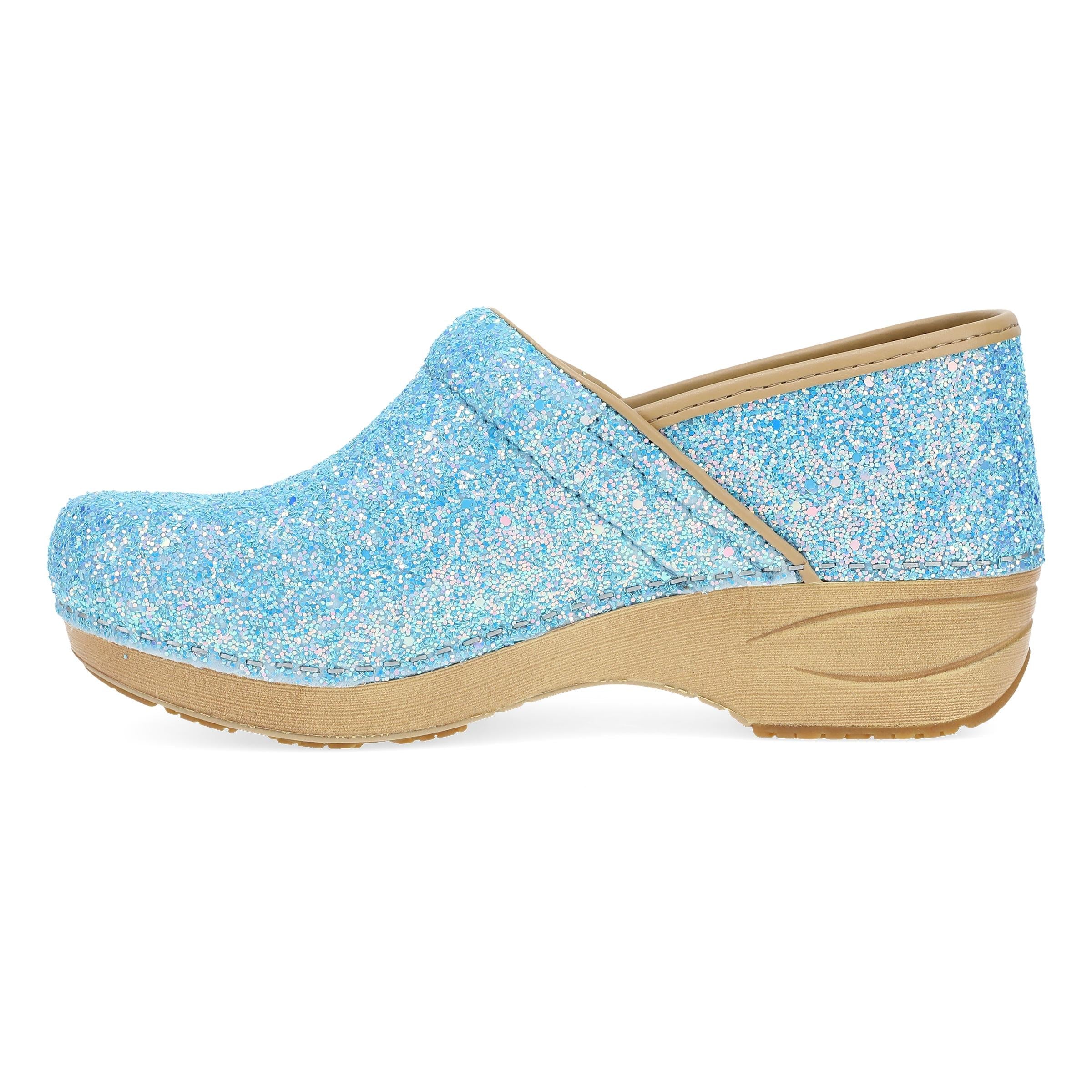 Dansko XP 2.0 Ice Blue Glitter Clog
