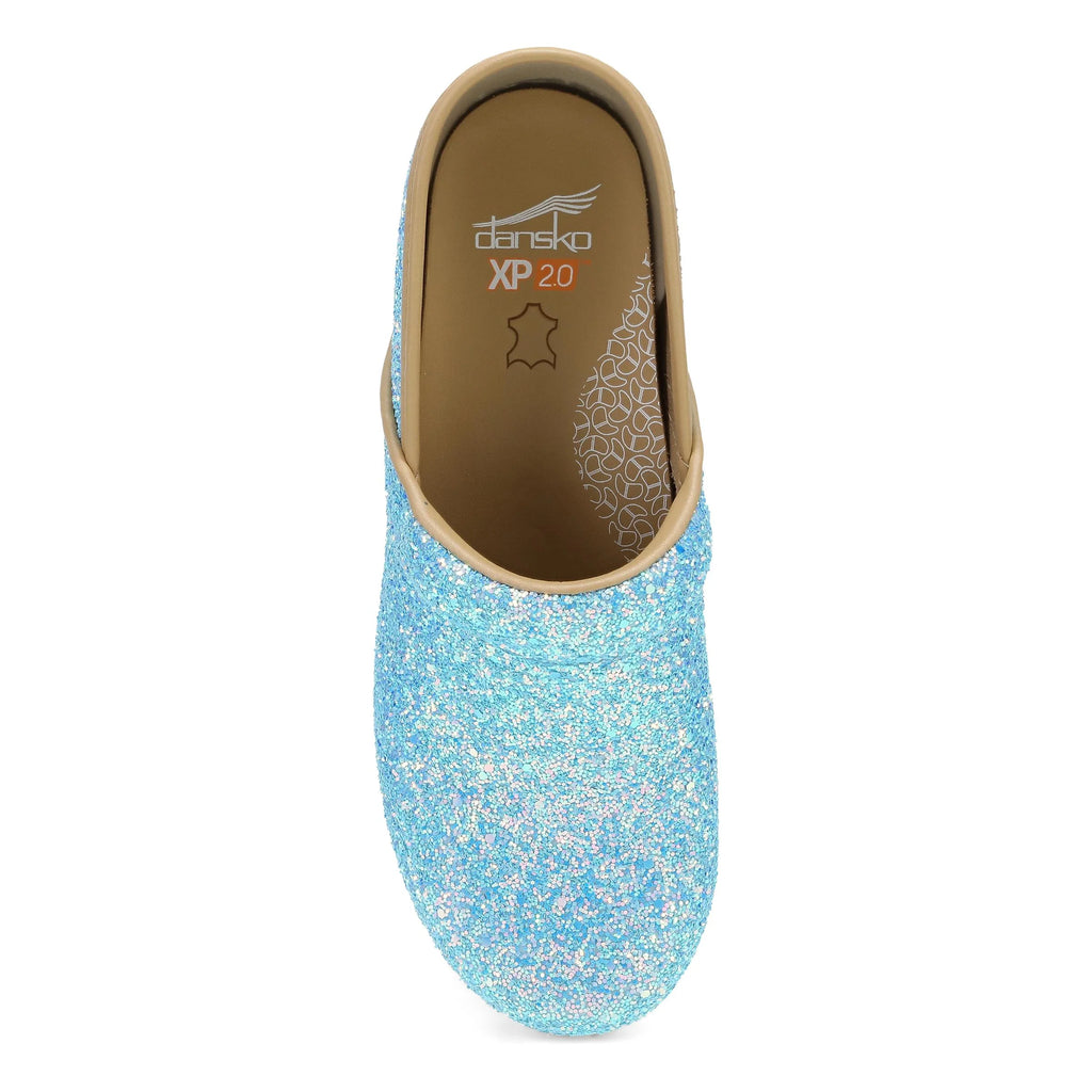 Dansko XP 2.0 Ice Blue Glitter Clog
