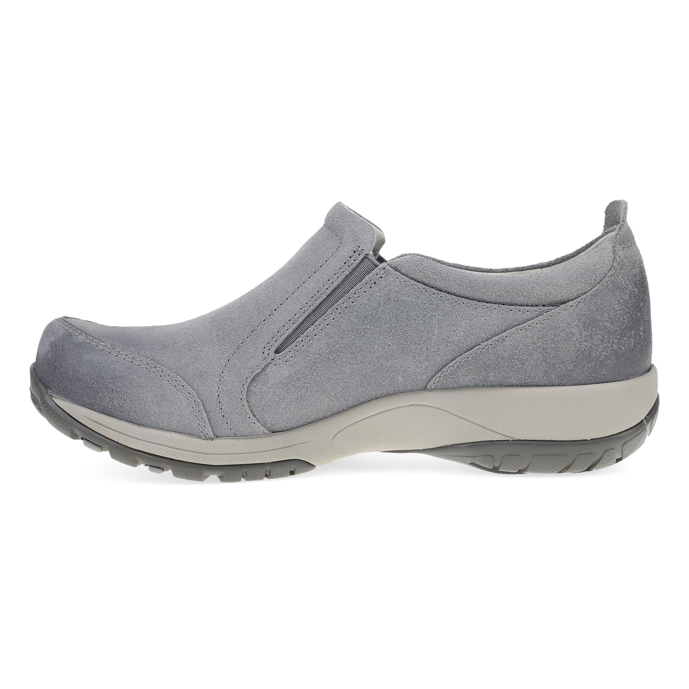 Pippy Grey Waterproof Burnished Suede
