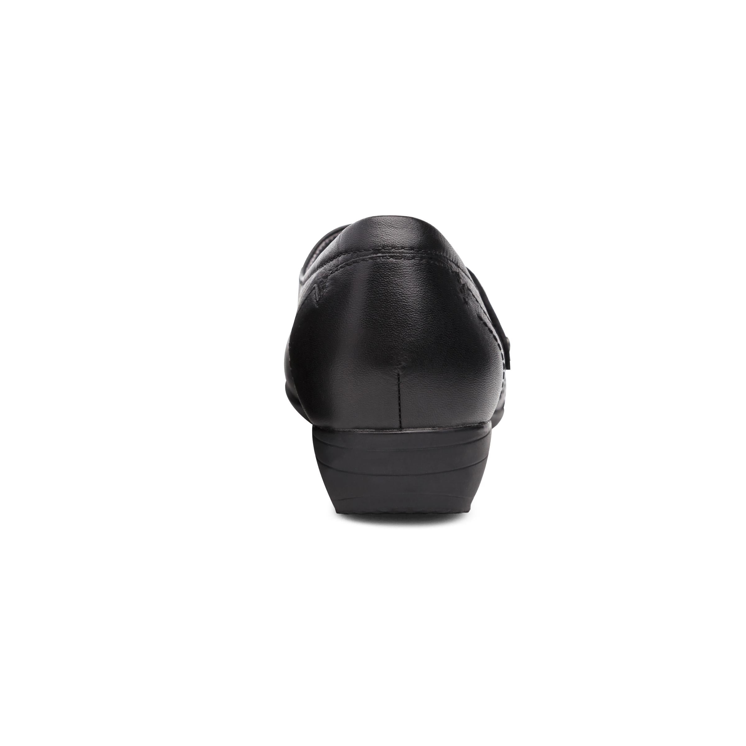 Franny Wide Black Leather