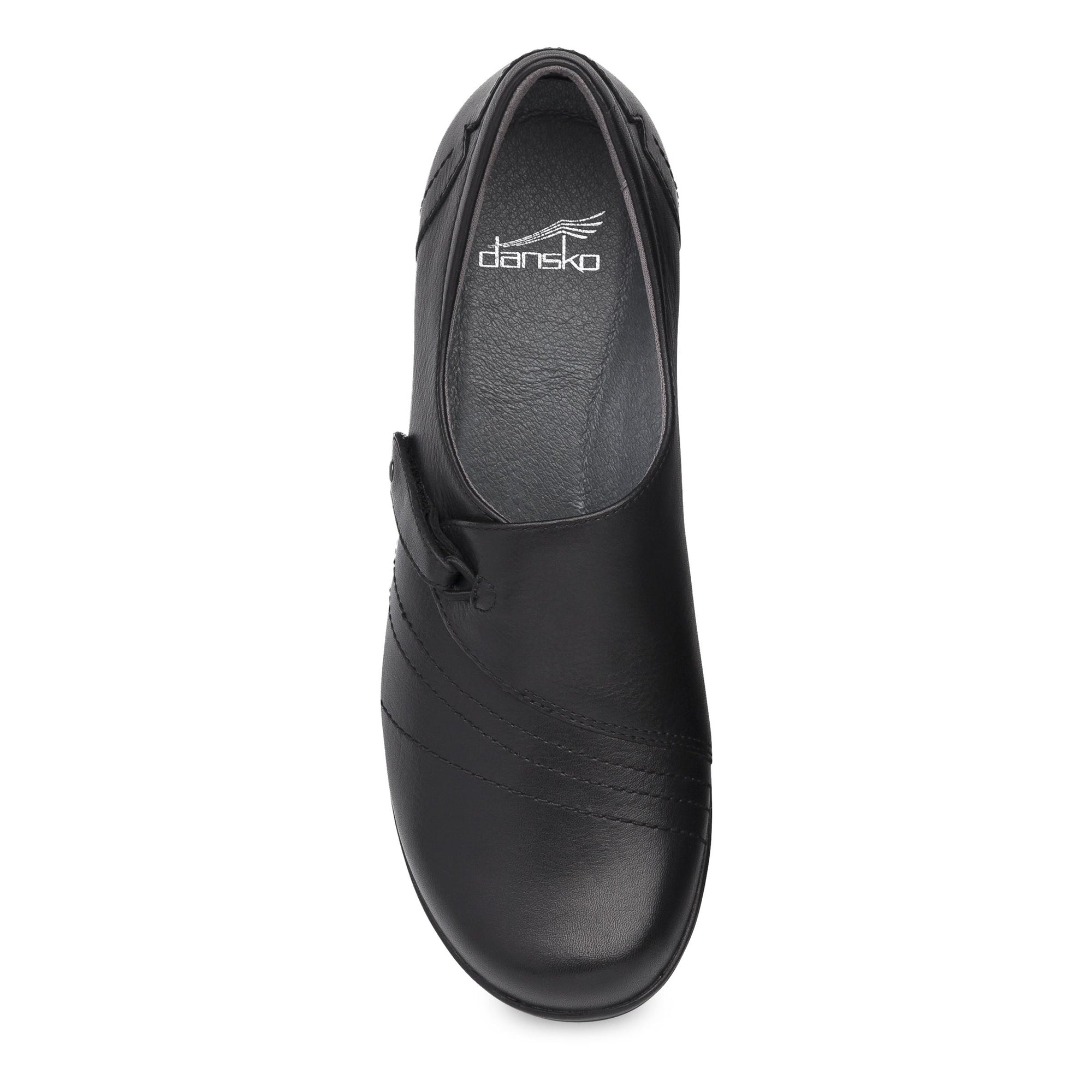 Franny Wide Black Leather