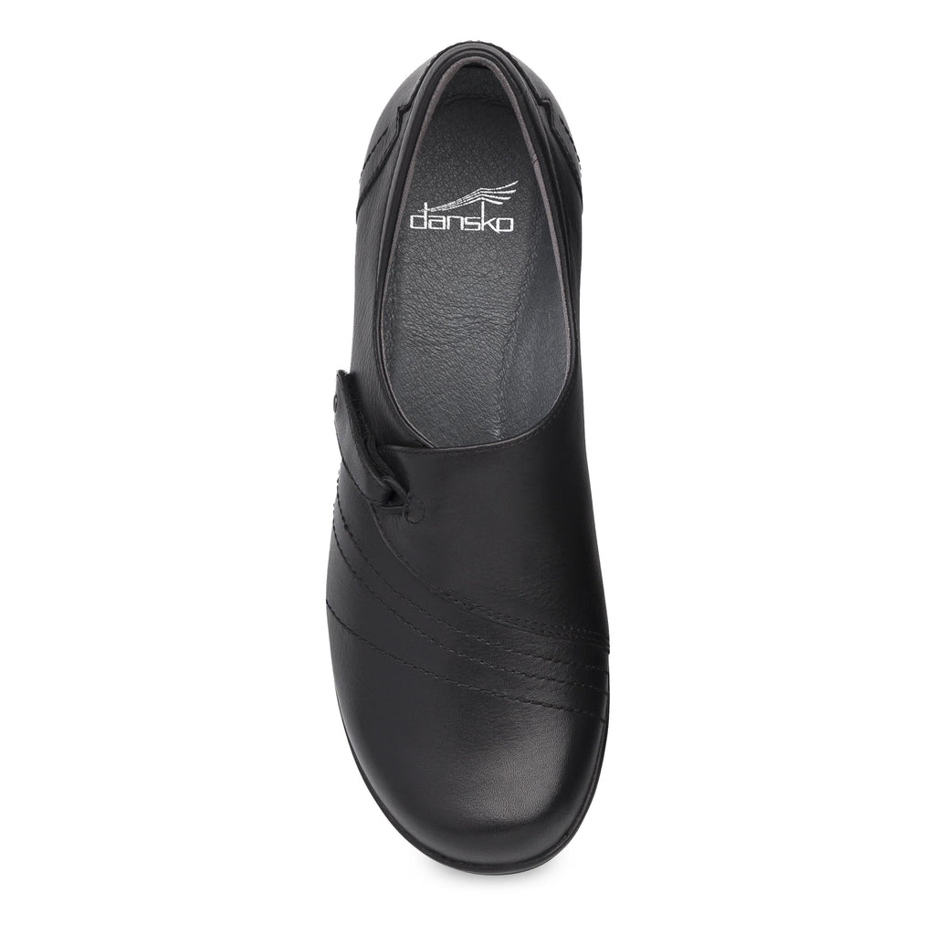 Franny Wide Black Leather