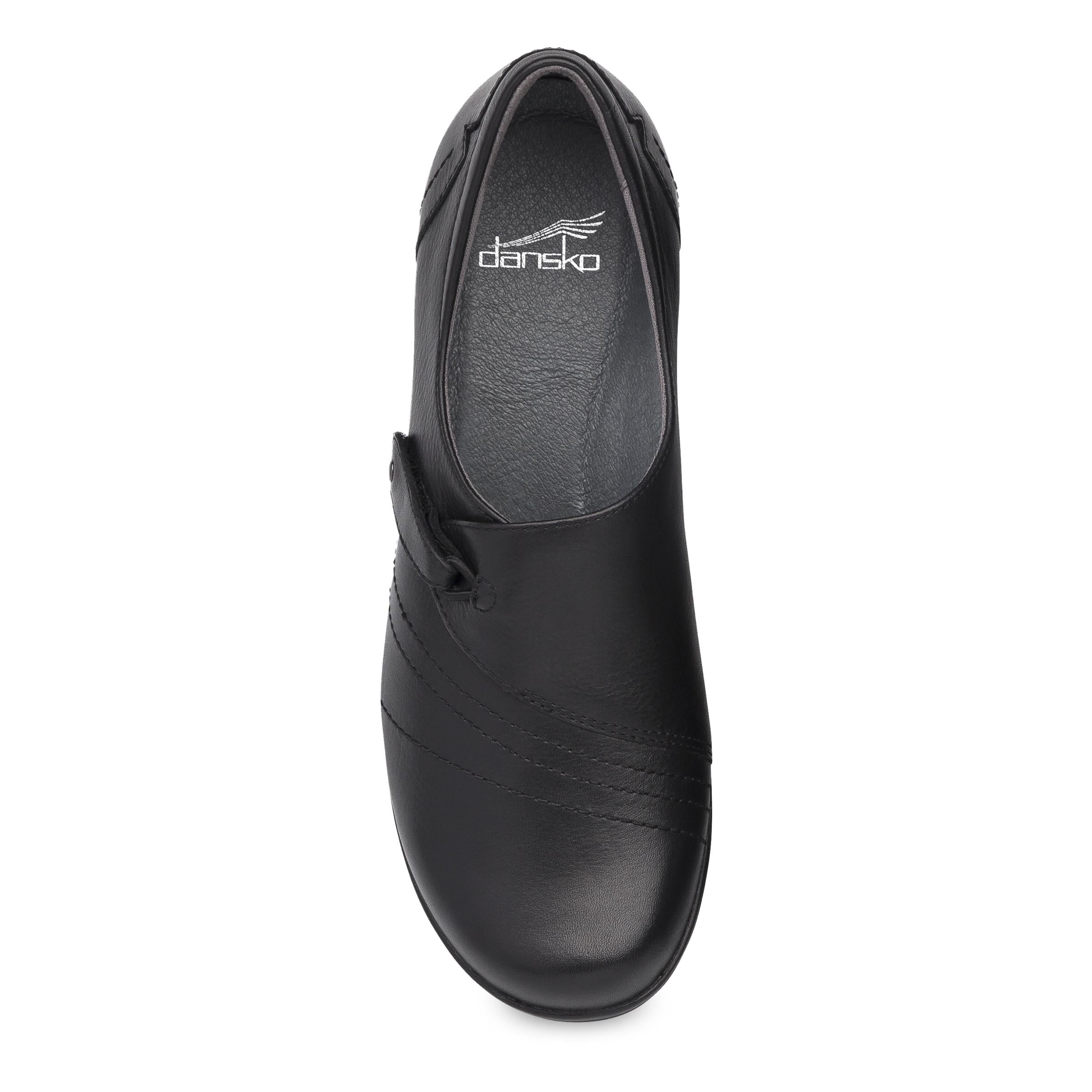 Franny Wide Black Leather