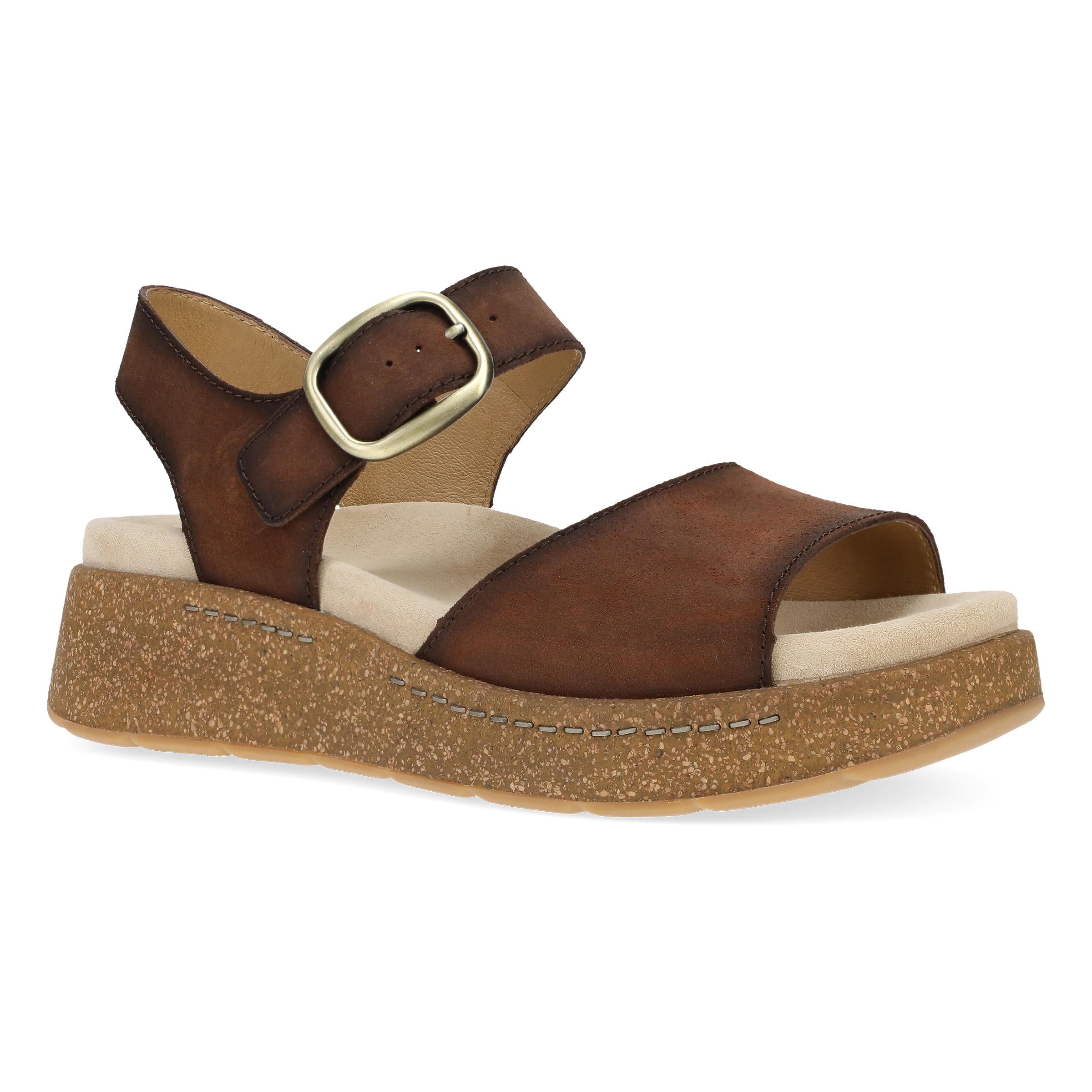 Bianca Brown Burnished Suede