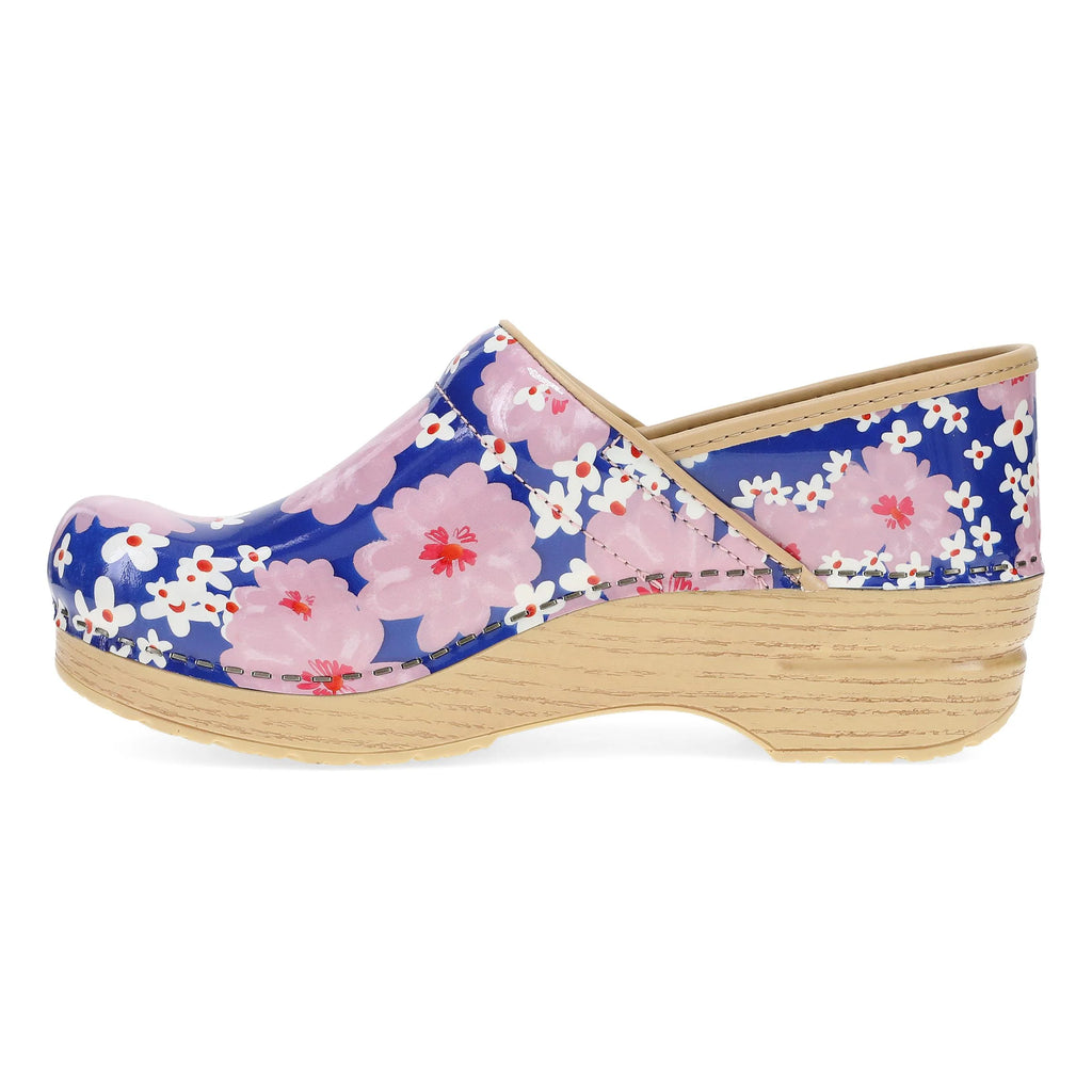 Professional Pink Bloom Patent Clog