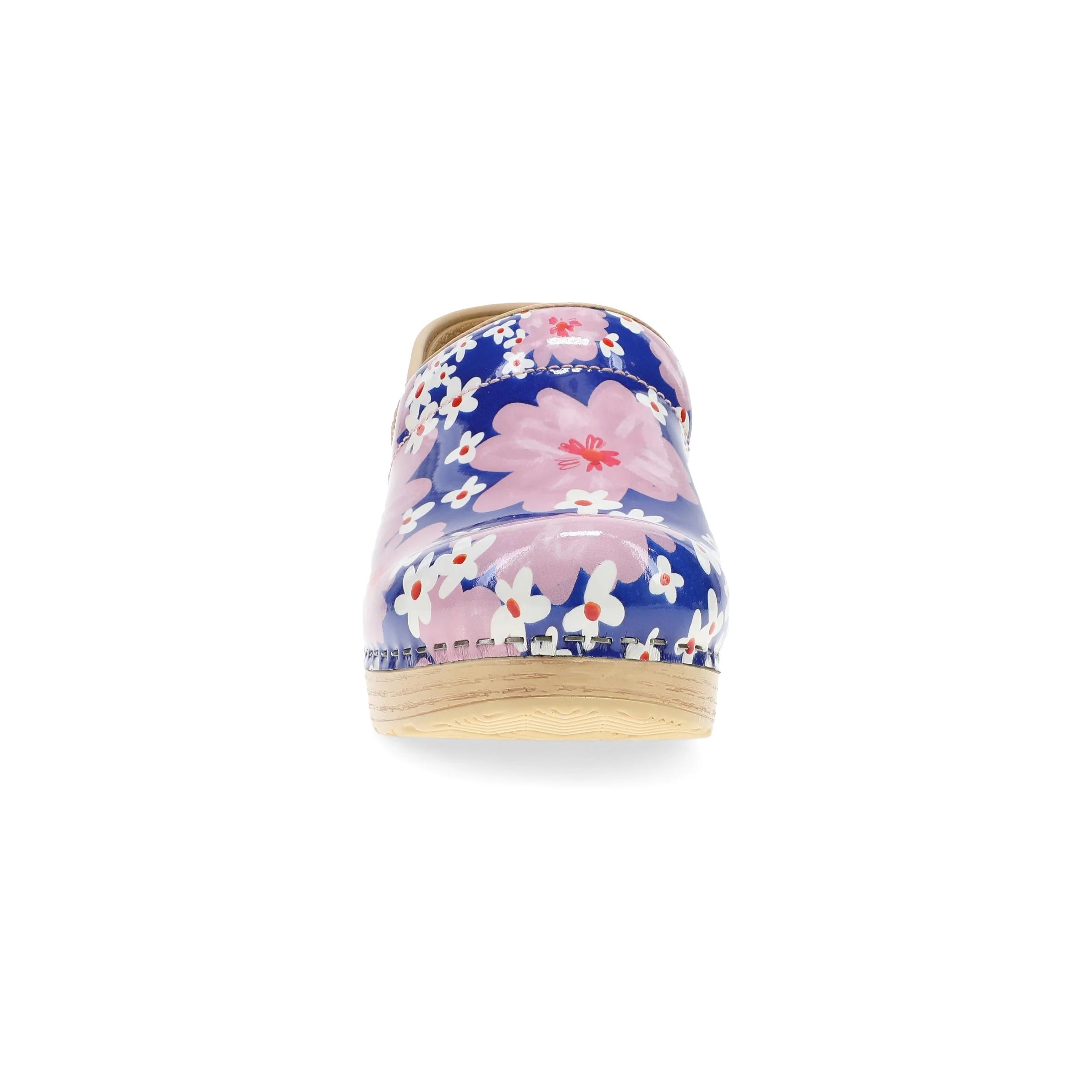 Professional Pink Bloom Patent Clog