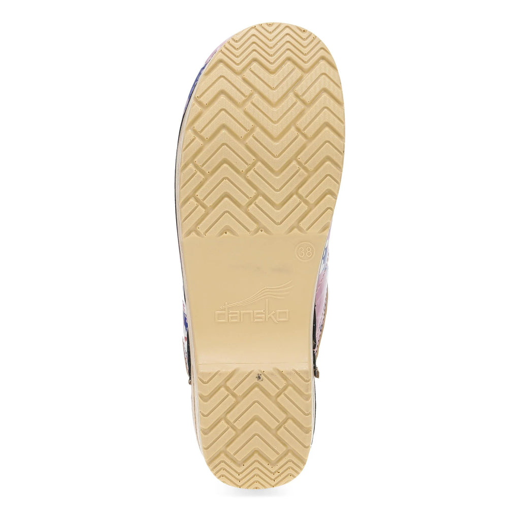 Professional Pink Bloom Patent Clog
