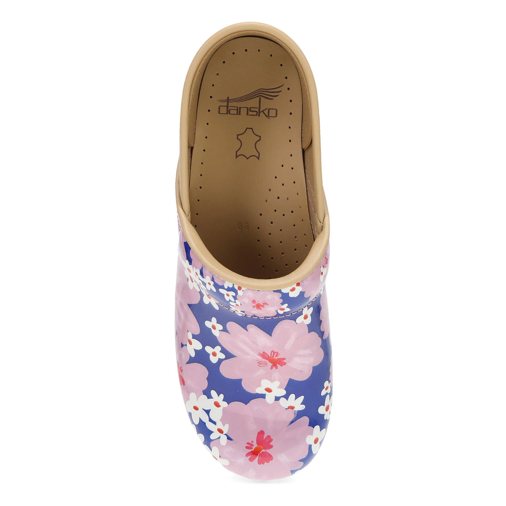 Professional Pink Bloom Patent Clog