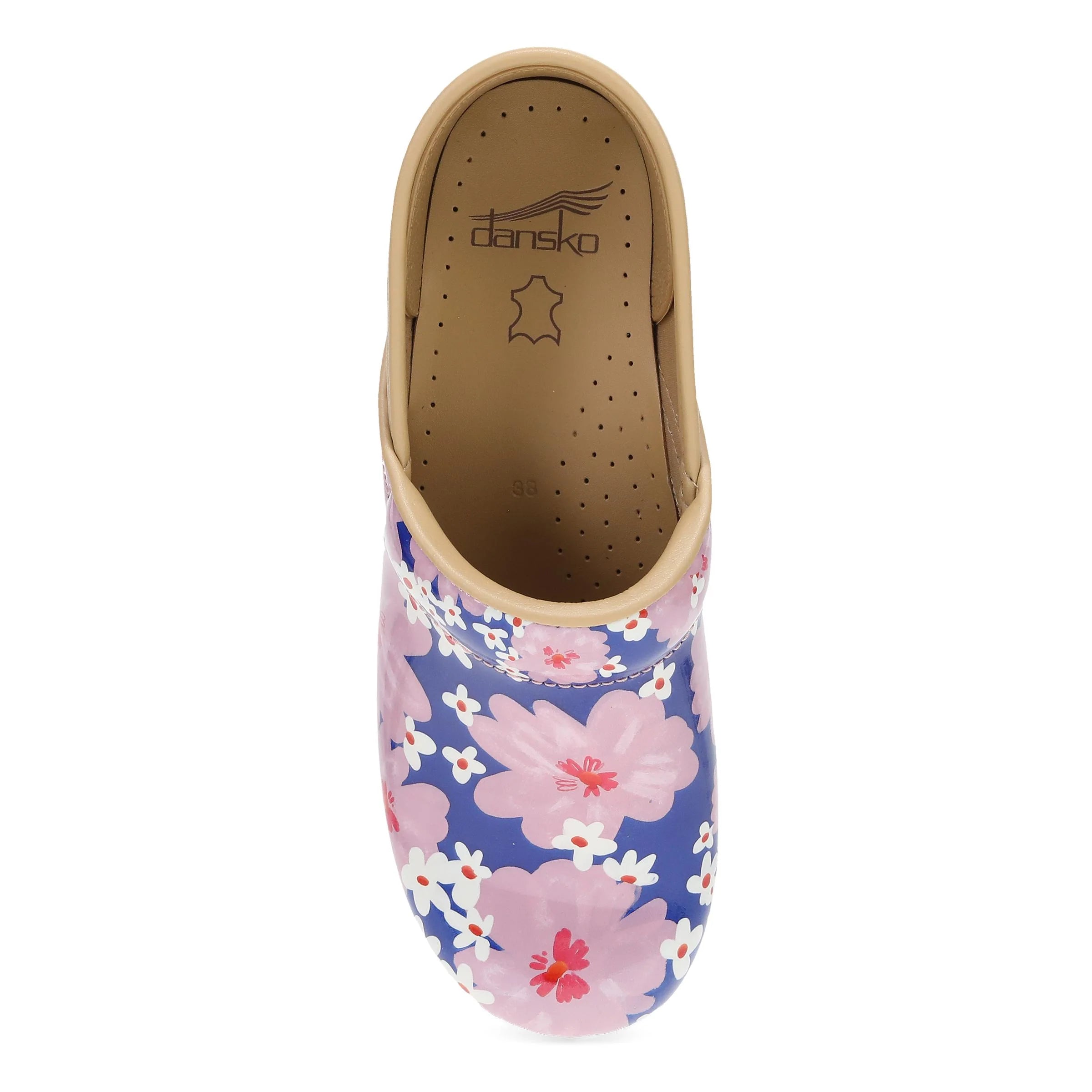 Professional Pink Bloom Patent Clog