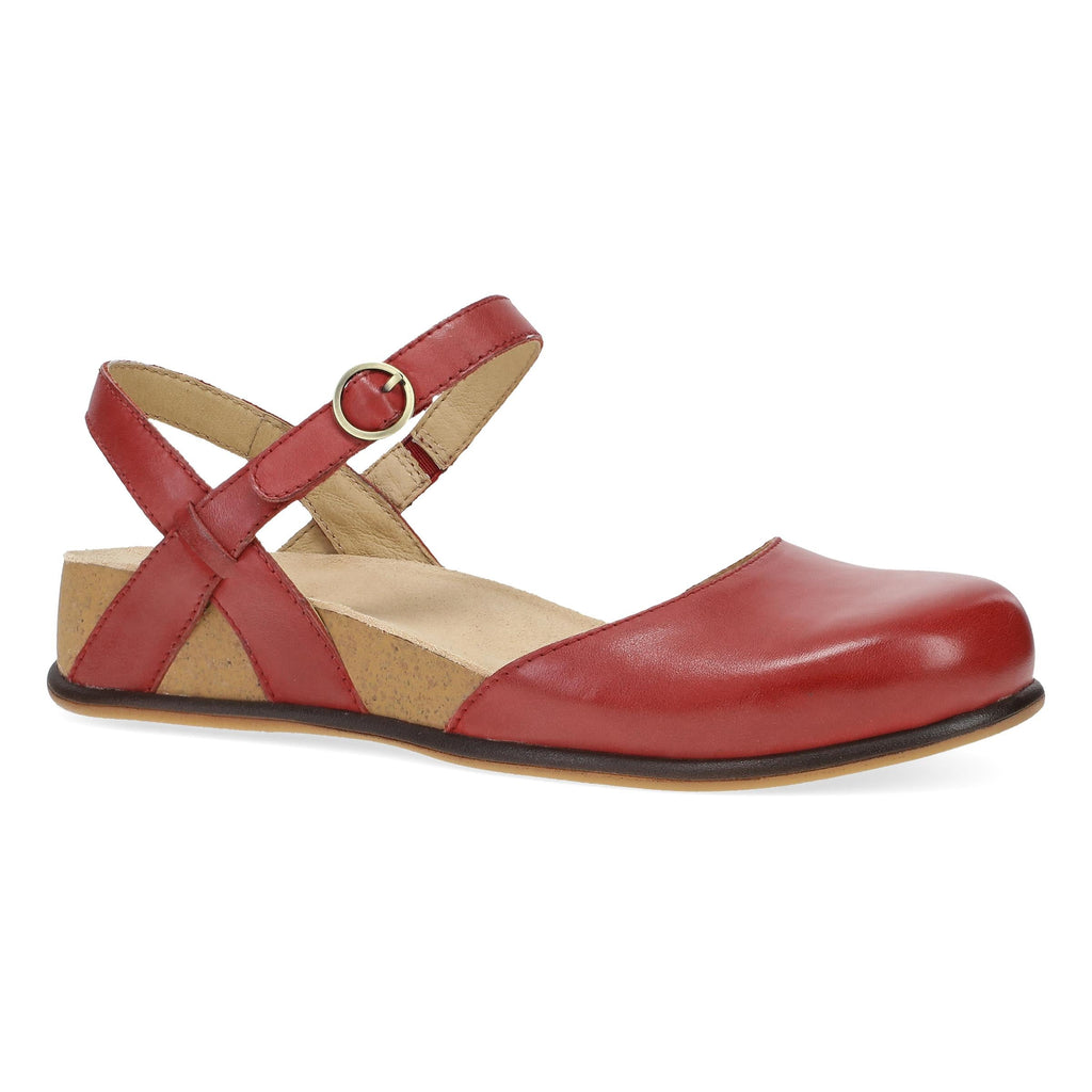 Christine Red Burnished Nappa