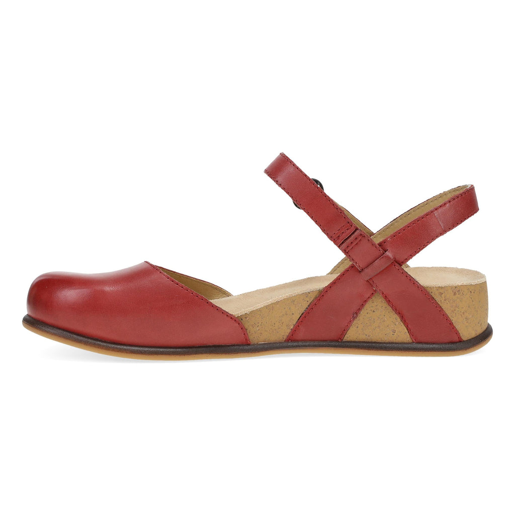Christine Red Burnished Nappa