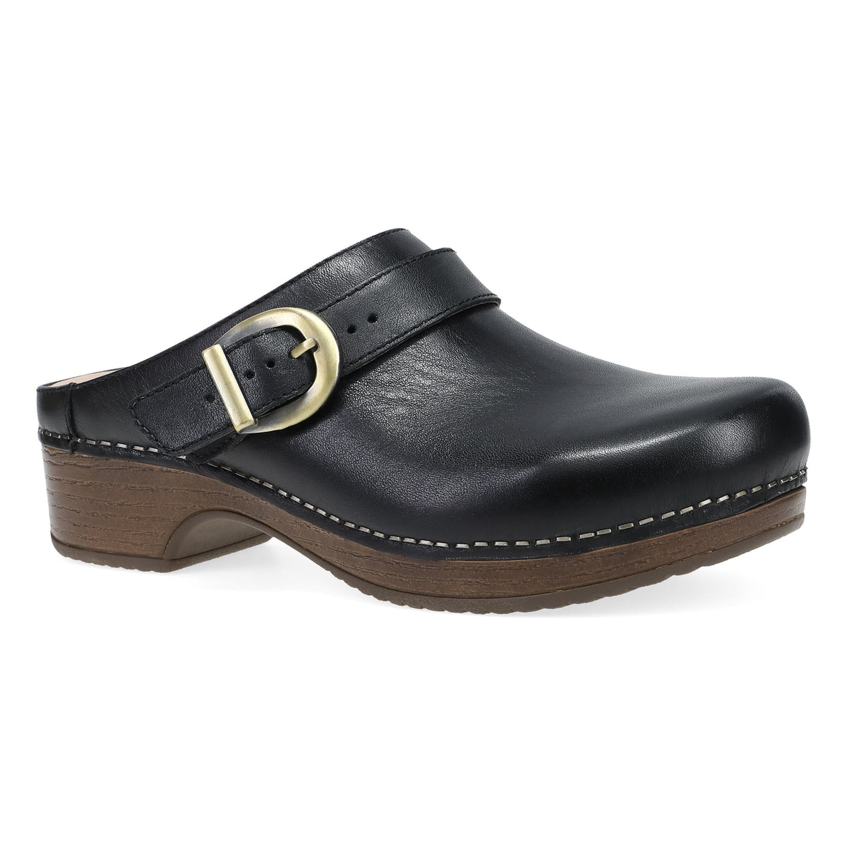 Sanita Dark Brown Leather Slip-On Clogs for Men Amazon.com | Sanita Ellis Oiled Leather Professional Clogs  main image 3