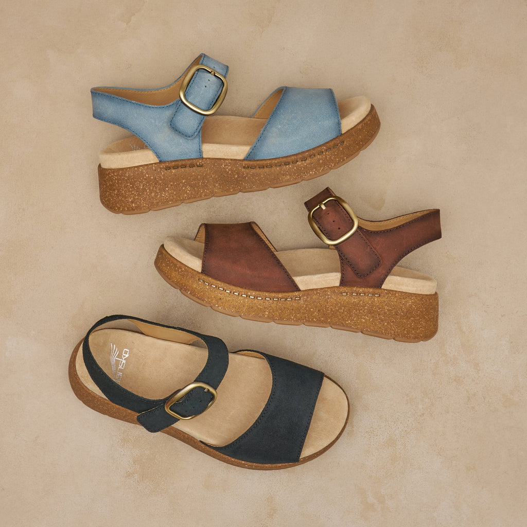 Bianca Brown Burnished Suede