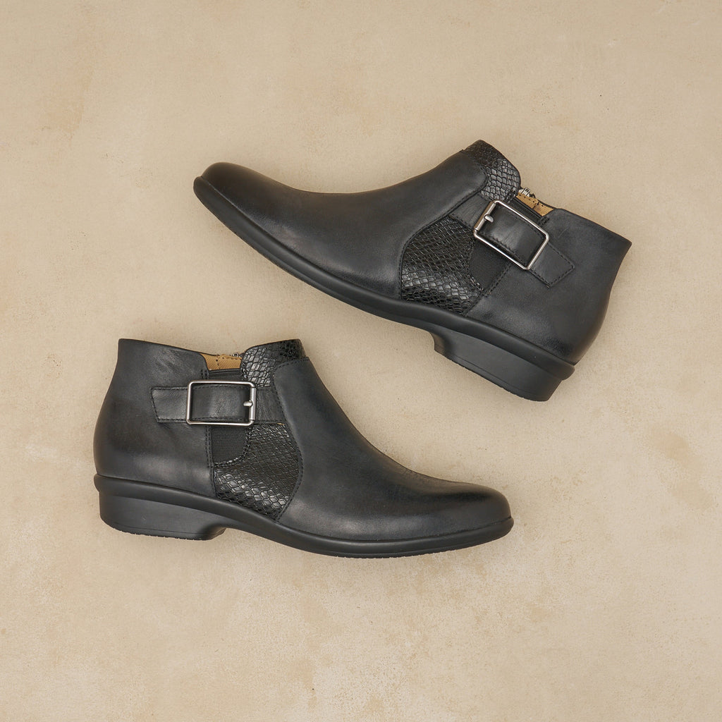 Carolyn Black Burnished Calf