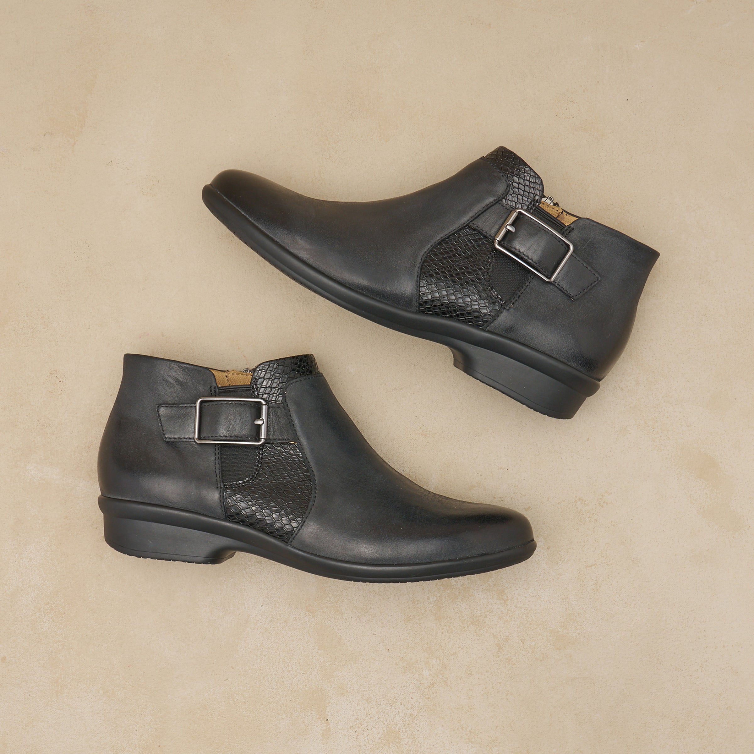 Carolyn Black Burnished Calf