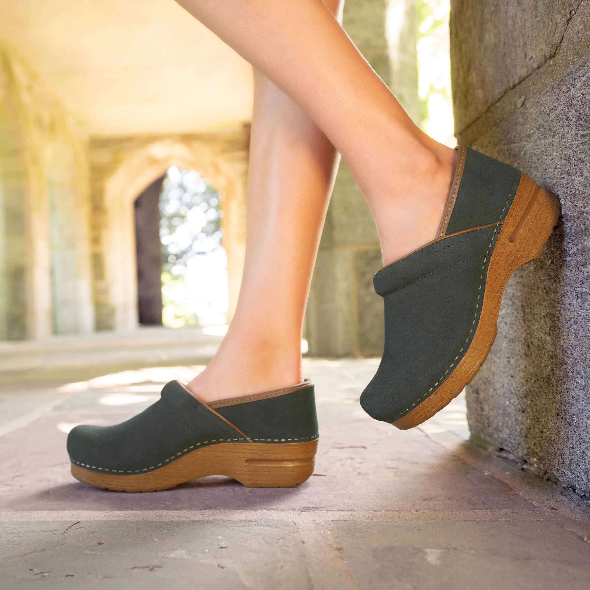 Dansko Evergreen Suede Clog