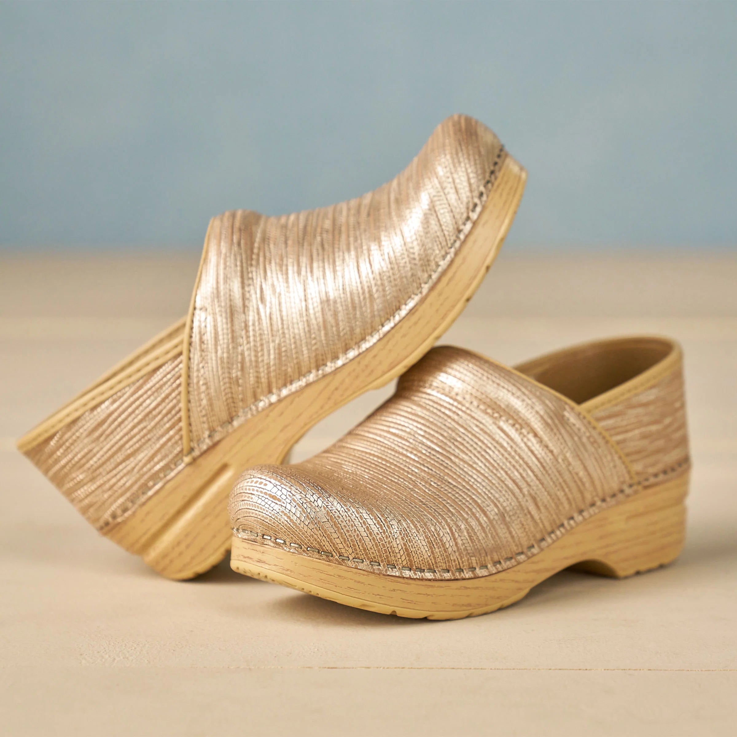 Dansko Professional Gold Texture Clog