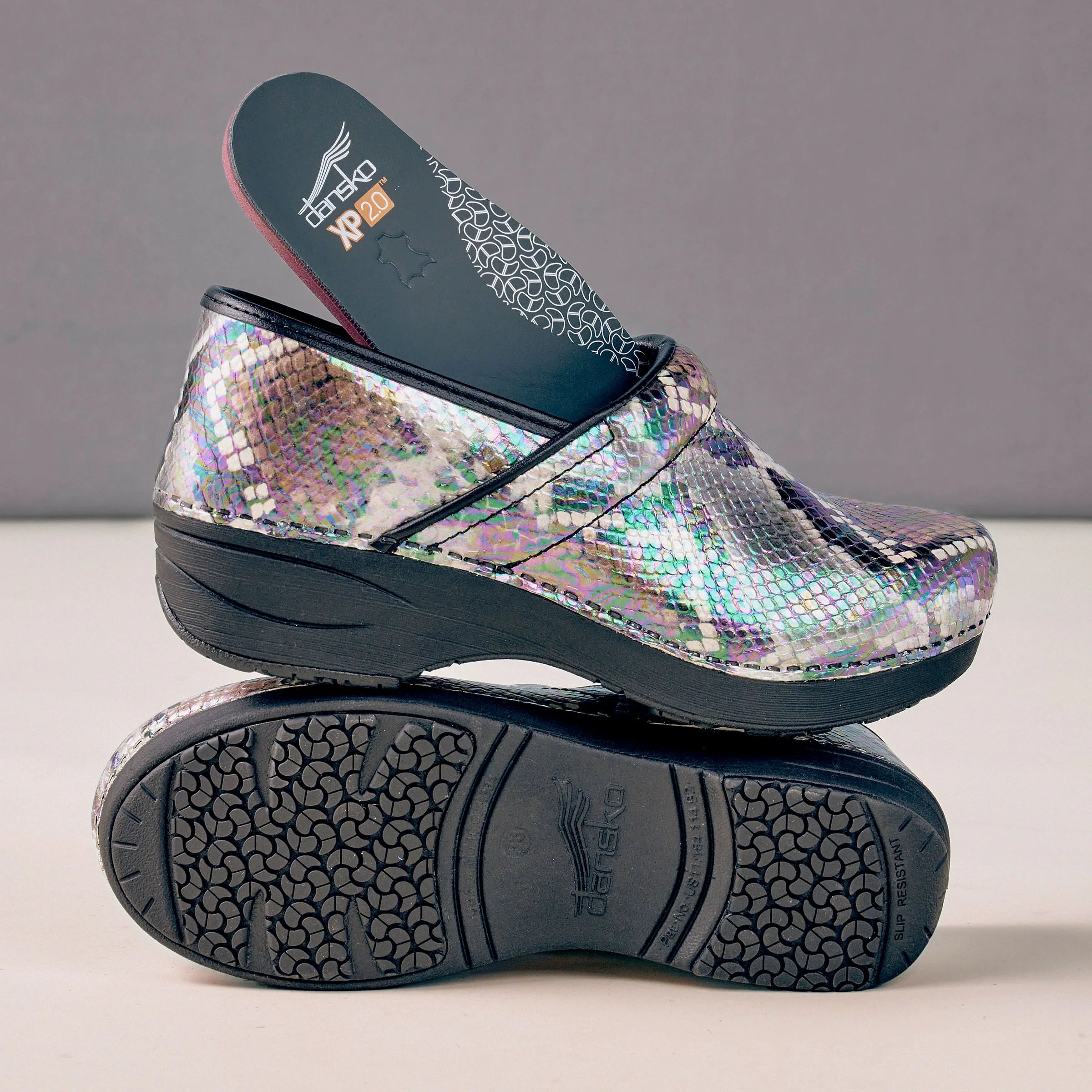 Dansko XP 2.0 Autumn Snake Leather Clog