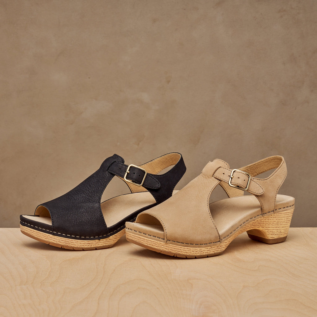 Laverne Black Milled Nubuck