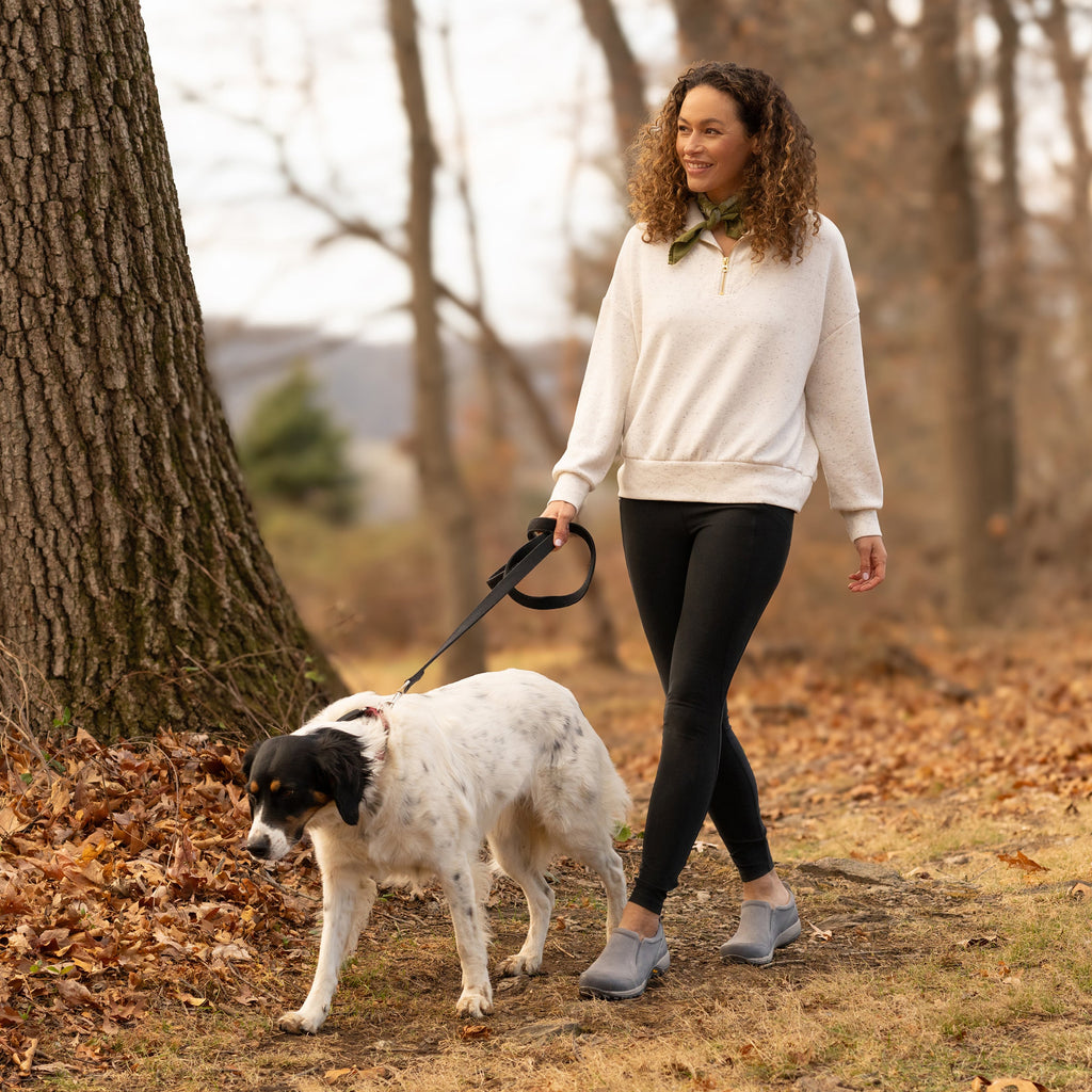 Pippy Grey Waterproof Burnished Suede