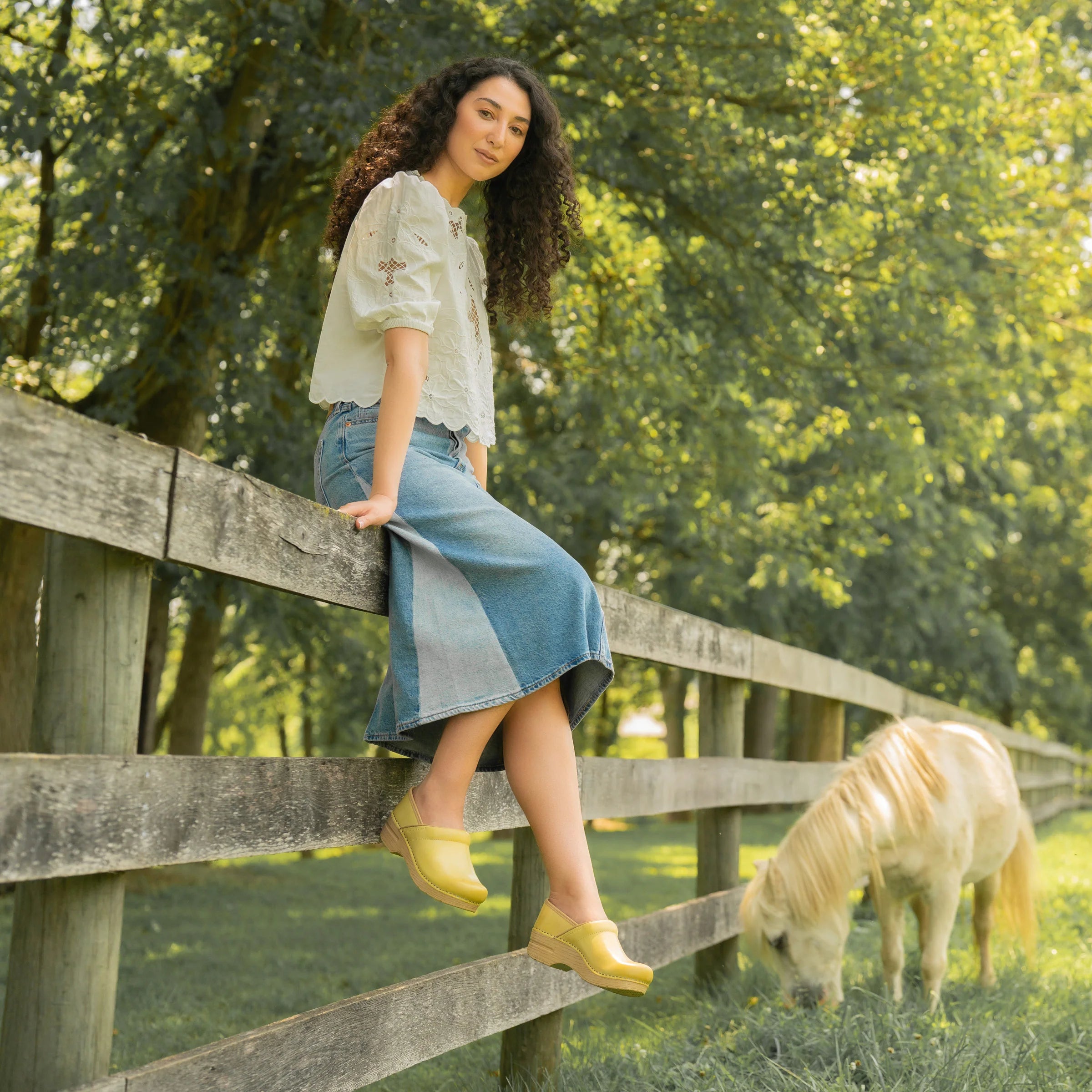 Professional Lemonade Leather Clog