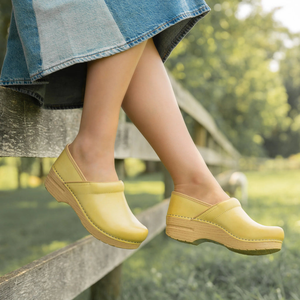 Professional Lemonade Leather Clog