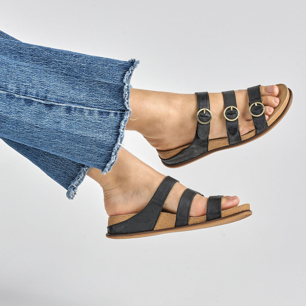 Campbell Black Burnished Nappa