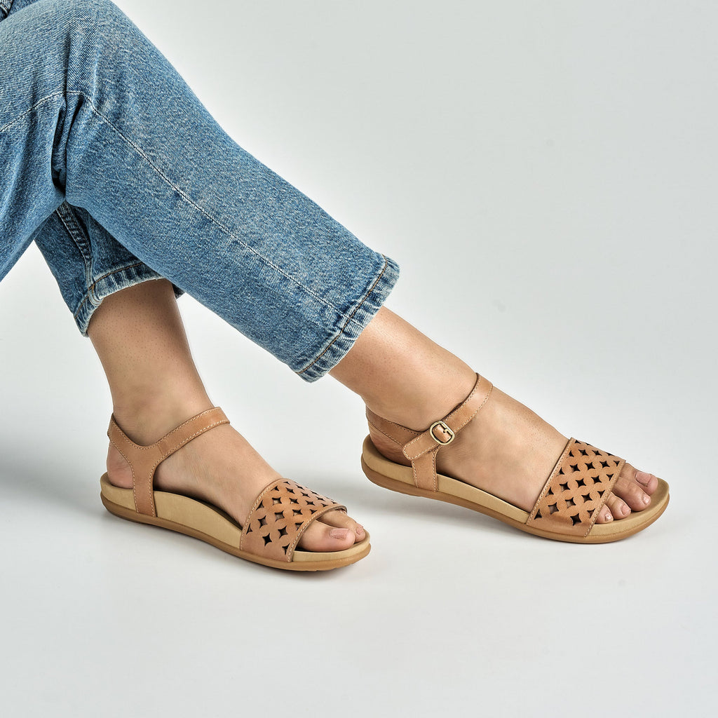 Jodie Light Tan Burnished Nappa